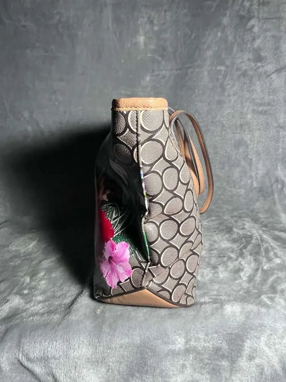 Nine West Floral Butterfly Print Tote Bag